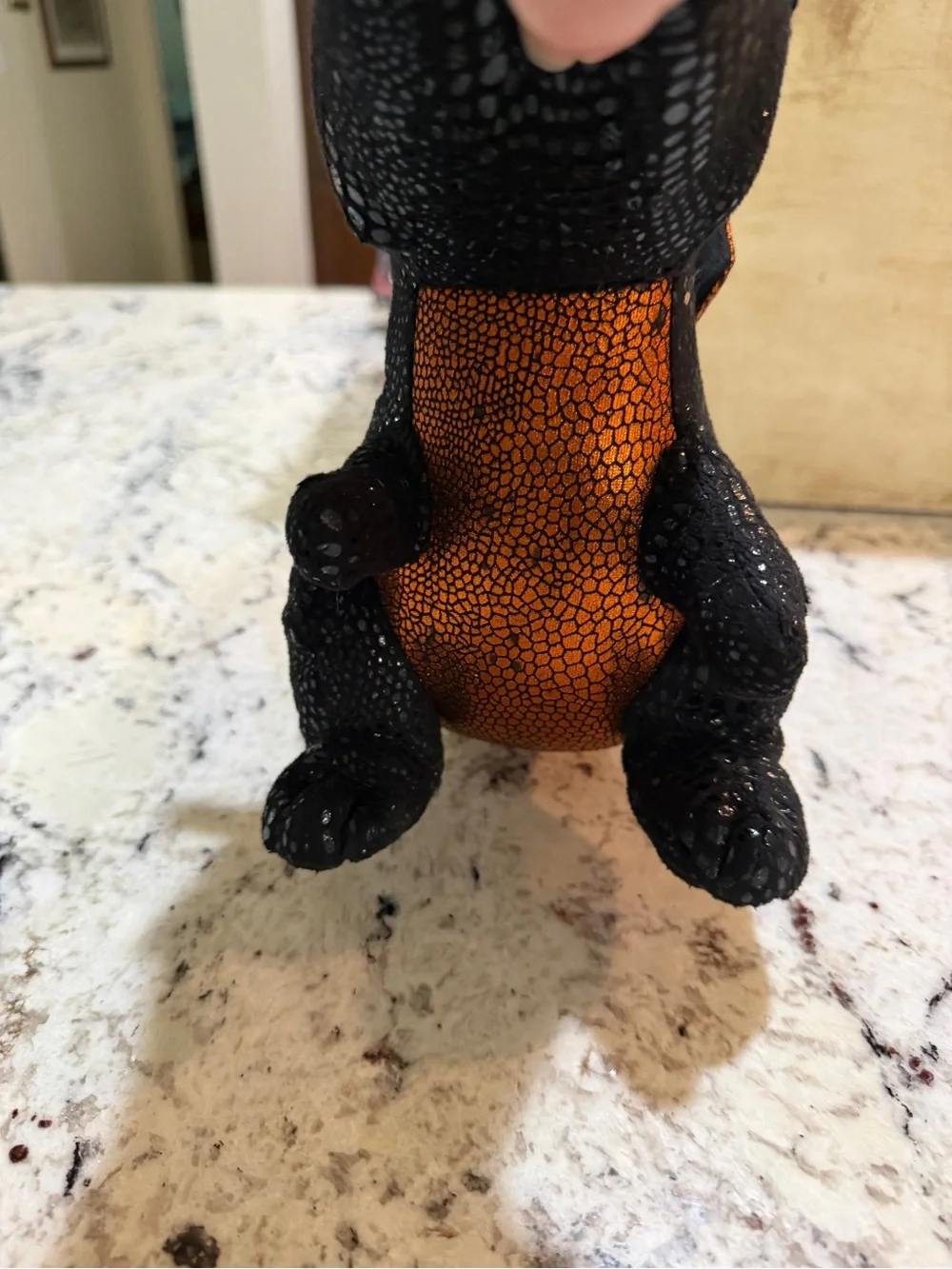TY Beanie Boos 2017 Merlin Black Orange Dragon 9